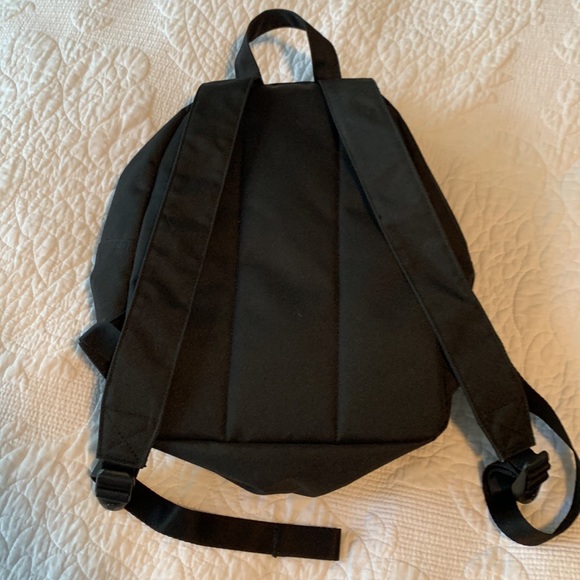 Herschel black backpack With red and white striped lining - Picture 3 of 3